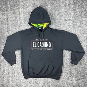 El Camino Breaking Bad Movie Netflix Men's M Black Pullover Hoodie Sweatshirt